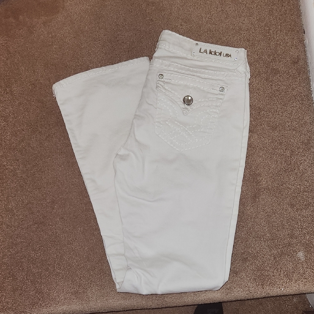 LA KUSA White Jeans